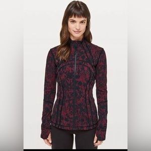 LULULEMON Define Jacket Scatter Red and Black Size 8